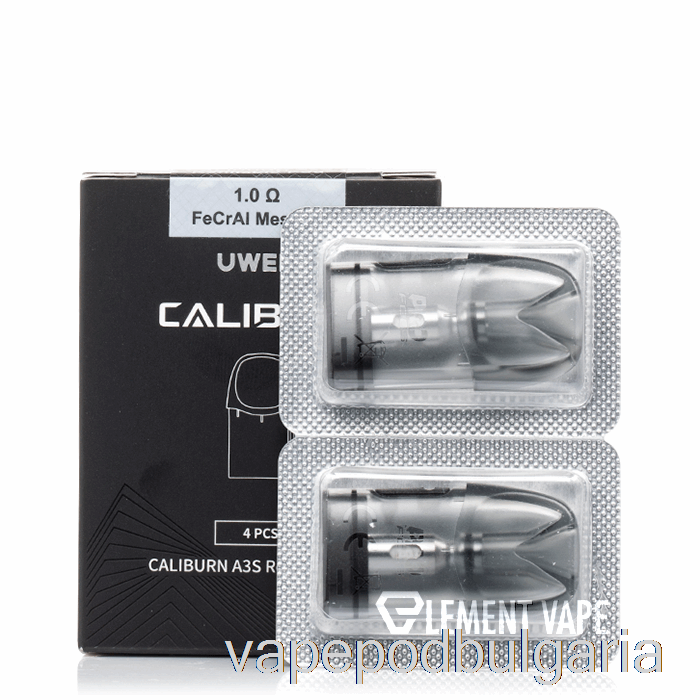 Vape 10000 Дръпки Uwell Caliburn A3s Replacement Pods 1.0ohm Pods